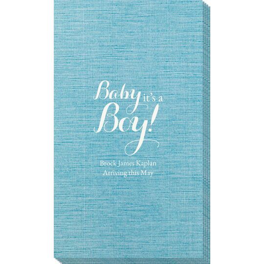 Baby It's A Boy Bamboo Luxe Guest Towels